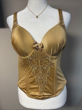 Soma Limited Edition Opulence BustierFull Coverage Decadent Gold & Red Bra
